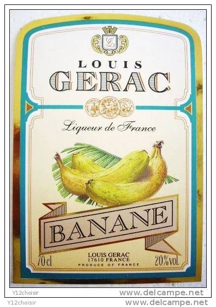 LOT DE 4 ETIQUETTE FRUIT FRUITS CASSIS BANANE ORANGE SANGUINE MURE LOUIS GERAC CHARENTE MARITIME ETIQUETTES - Obst Und Gemüse