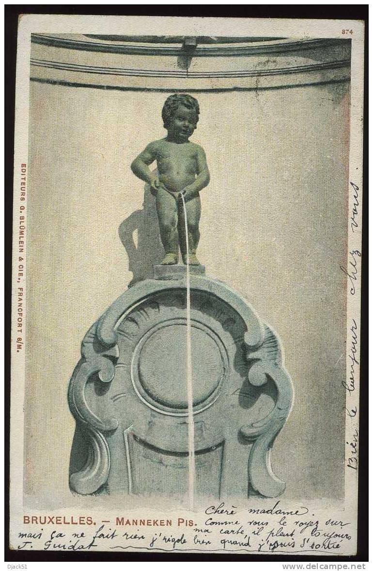 BRUXELLES - MANNEKEN PIS - 1906 - Institutions Internationales