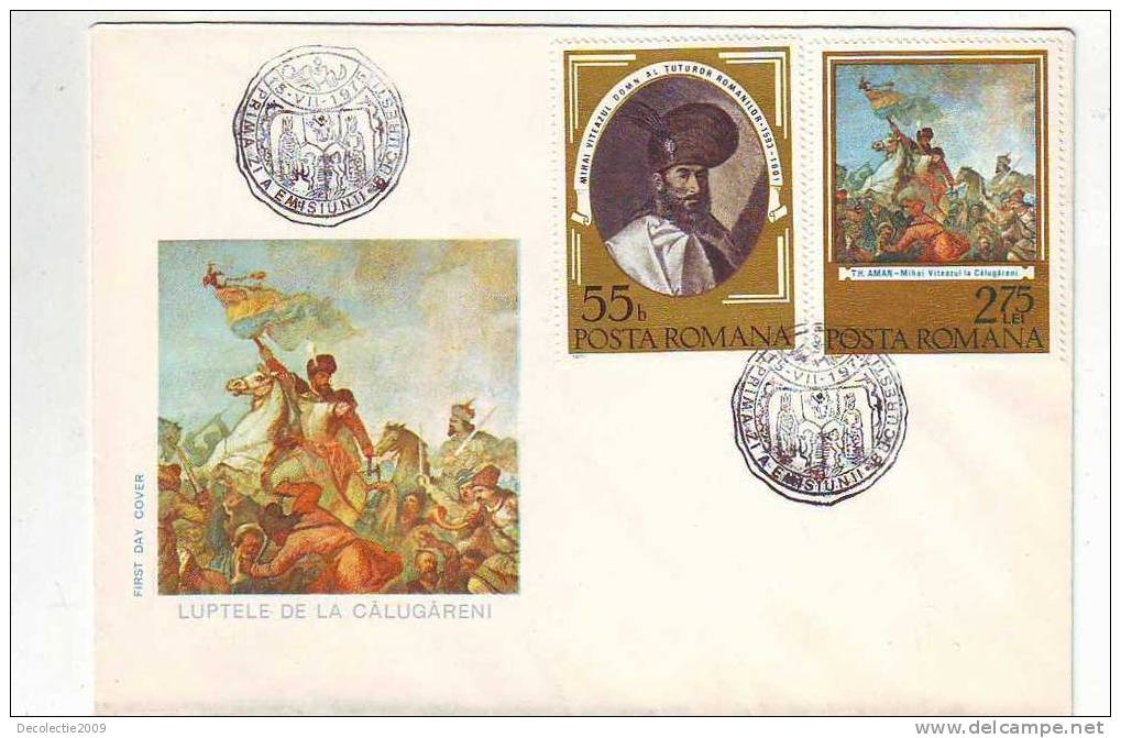 M1167 Entiers Postaux  Mihai Viteazul Romanian Leader Fight Again The Otoman Empire FDC Romania 1976 Perfect Shape - Other & Unclassified