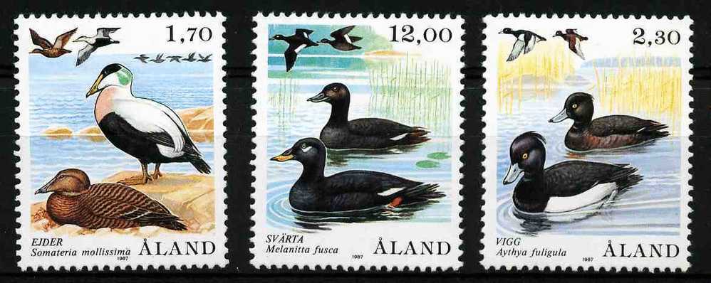 Aland 1987 MiNr. 20 - 22  Finnland Alandinseln Ducks  3v  MNH**  15,00 € - Eenden