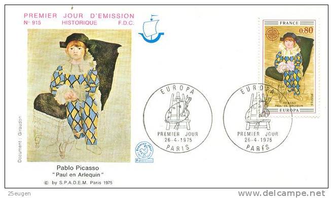 FRANCE  1975 EUROPA CEPT FDC - 1975