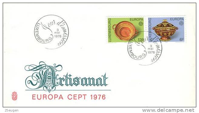 LUXEMBOURG  1976 EUROPA CEPT FDC - 1976
