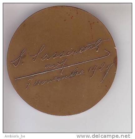 7 Novembre 1929 - Médaille à Identifier -  ? L Lasserath ? - Autres & Non Classés