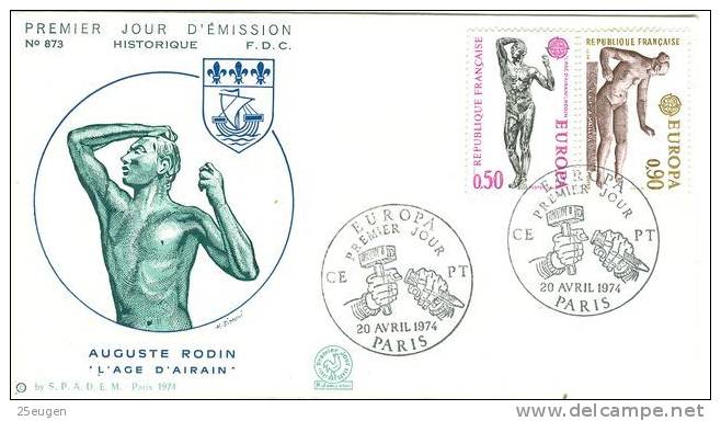 FRANCE  1974  EUROPA CEPT FDC - 1974