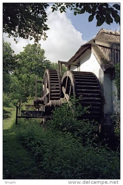 A58-01  @    Watermill Mill Moulin à Eau  Watermolen  , ( Postal Stationery , Articles Postaux ) - Molens