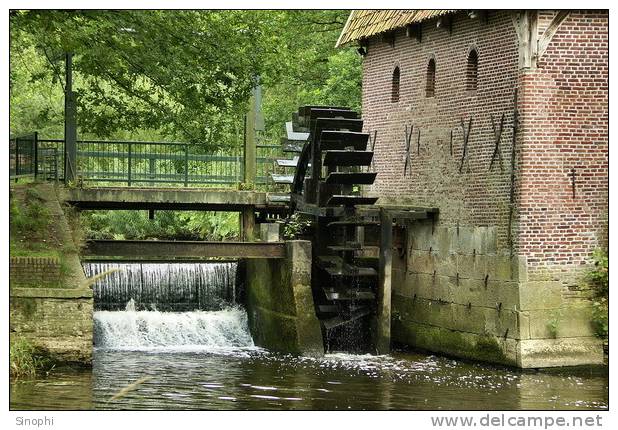 A58-12  @    Watermill Mill Moulin à Eau  Watermolen  , ( Postal Stationery , Articles Postaux ) - Windmills