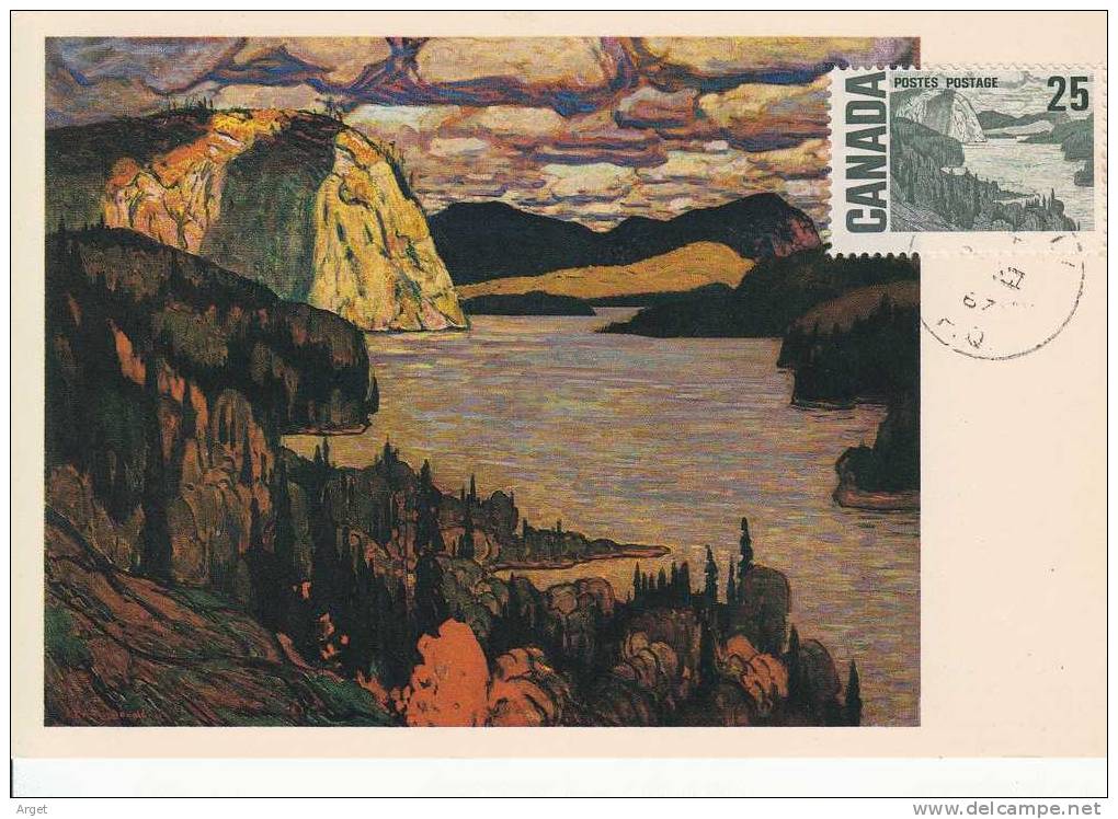 Carte Maximum CANADA N° Yvert 387 (Paysage)  Tableau De J.E.H. Mac Donald - Maximumkaarten