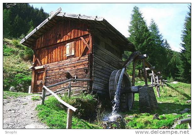 A58-17  @    Watermill Mill Moulin à Eau  Watermolen  , ( Postal Stationery , Articles Postaux ) - Moulins