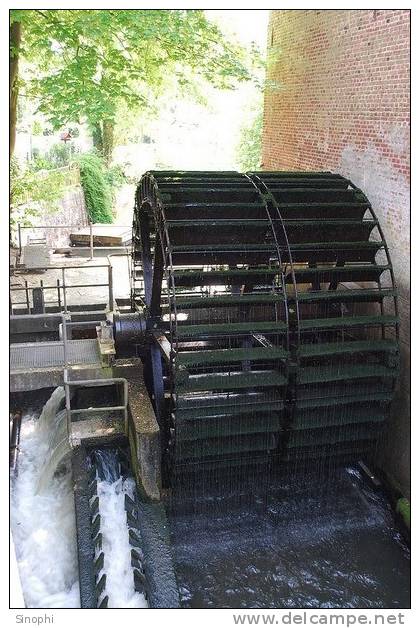 A58-22  @    Watermill Mill Moulin à Eau  Watermolen  , ( Postal Stationery , Articles Postaux ) - Mühlen