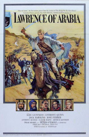 Art Print Reproduction On Original Painting Canvas, New Picture, Movie Placard, Poster, Lawrence Of Arabia, Reproduction - Werbetrailer