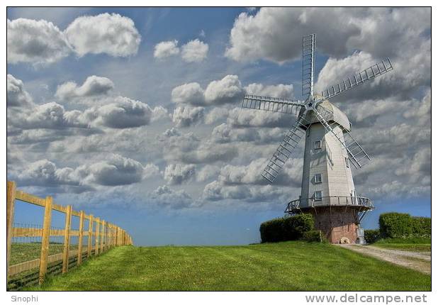 A58-26  @    Windrmill Mill Moulin à Vent   Windmolen  , ( Postal Stationery , Articles Postaux ) - Mühlen