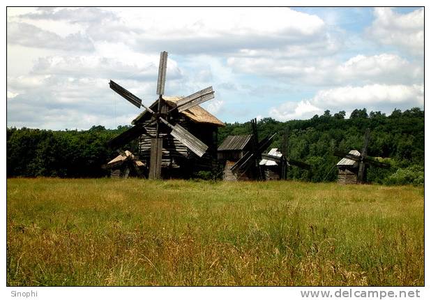 A58-28  @    Windrmill Mill Moulin à Vent   Windmolen  , ( Postal Stationery , Articles Postaux ) - Moulins