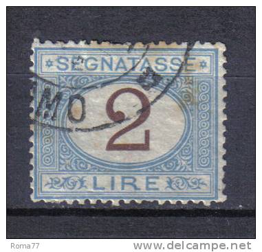SS3158 - REGNO 1870 , Segnatasse 2 Lire N. 12 Usato - Strafport
