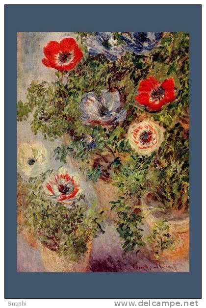 A58-61  @   France Impressionisme Oil Painting Claude Monet  , ( Postal Stationery , Articles Postaux ) - Impresionismo