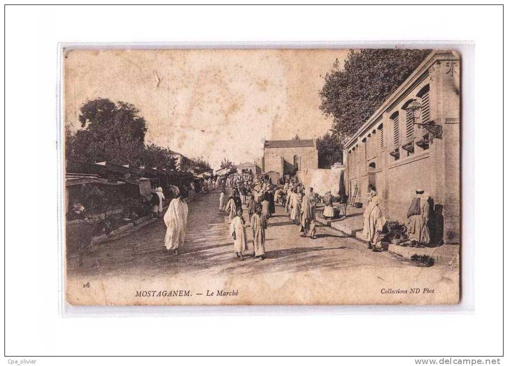 ALGERIE Mostaganem Marché, Bien Animée, Ed ND 26, 1907 - Mostaganem