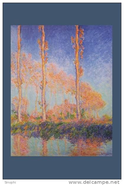 A58-72  @   France Impressionisme Oil Painting Claude Monet  , ( Postal Stationery , Articles Postaux ) - Impresionismo