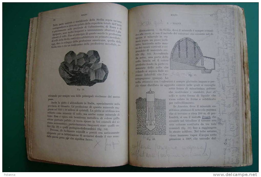 PDE/6 Ricca-Rodolico CHIMICA E MINERALI Le Monnier 1946 - Geneeskunde, Biologie, Chemie