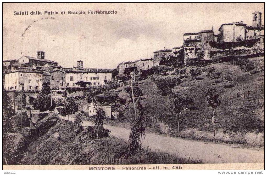 MONTONE...SCORCIO NEL 1937...PERUGIA..UMBRIA - Other & Unclassified