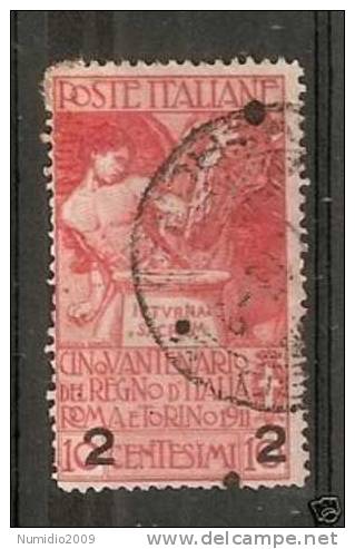 1913 REGNO USATO SOPRASTAMPATO 2 SU 10 - RR6116 - Usati