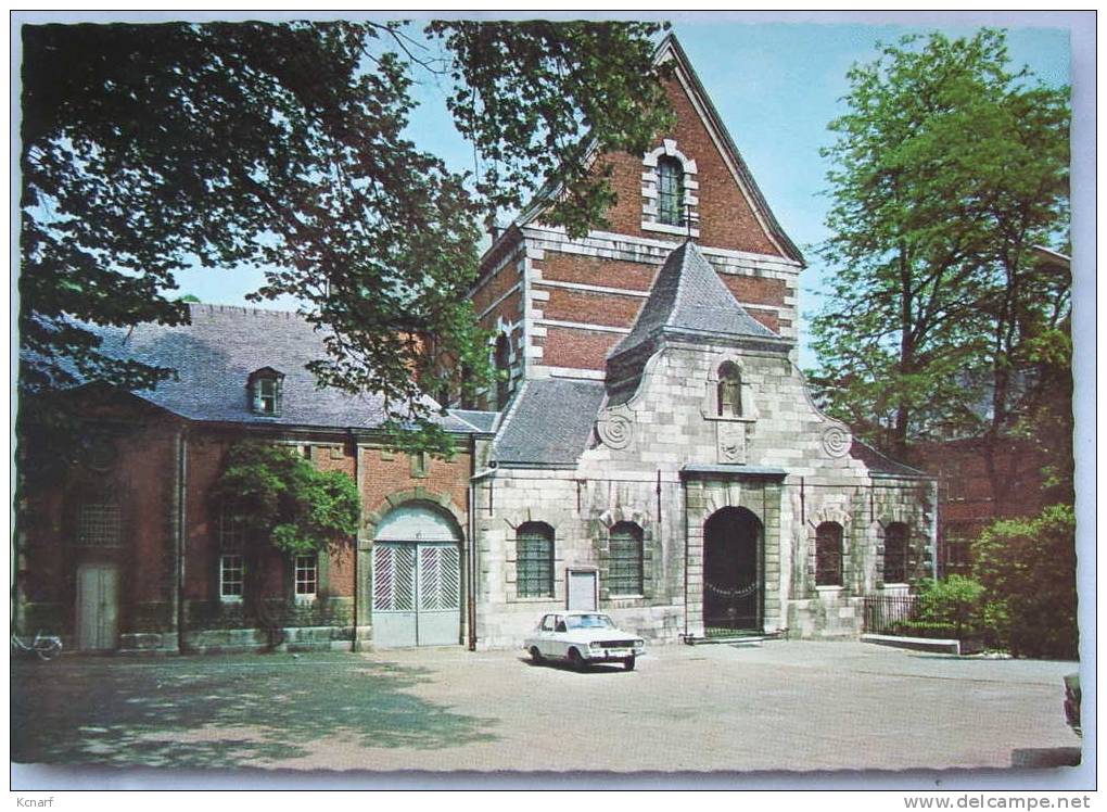 CP De AMAY " Abbaye De Flône , Façade Et Entrée De L'église Abbatiale " - Amay