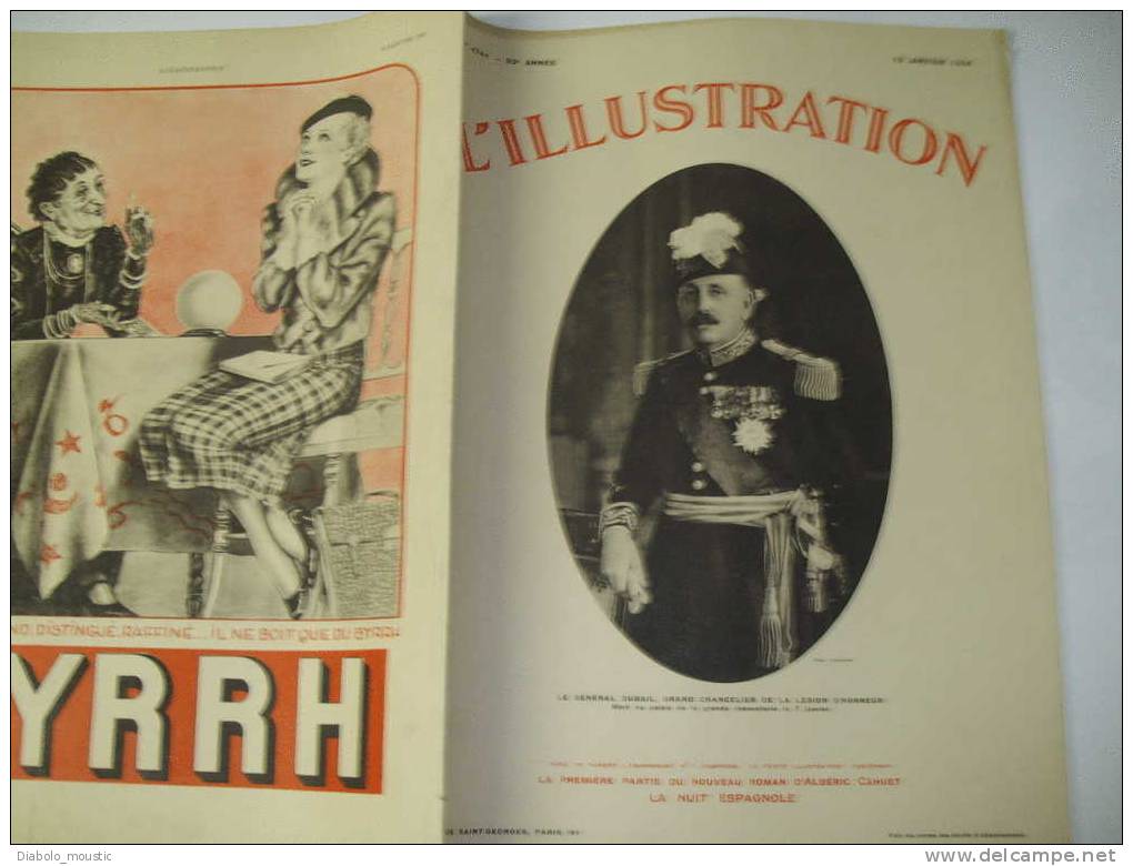 13 Janvier 1934 :Affaire De Bayonne ;HITLER  La Guerre ;Catastrophe à Osek (Tchécoslovaquie) - L'Illustration