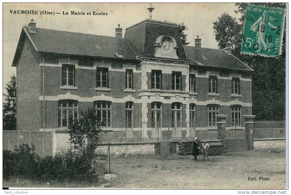 VAUMOISE - La Mairie Et Ecoles - Vaumoise