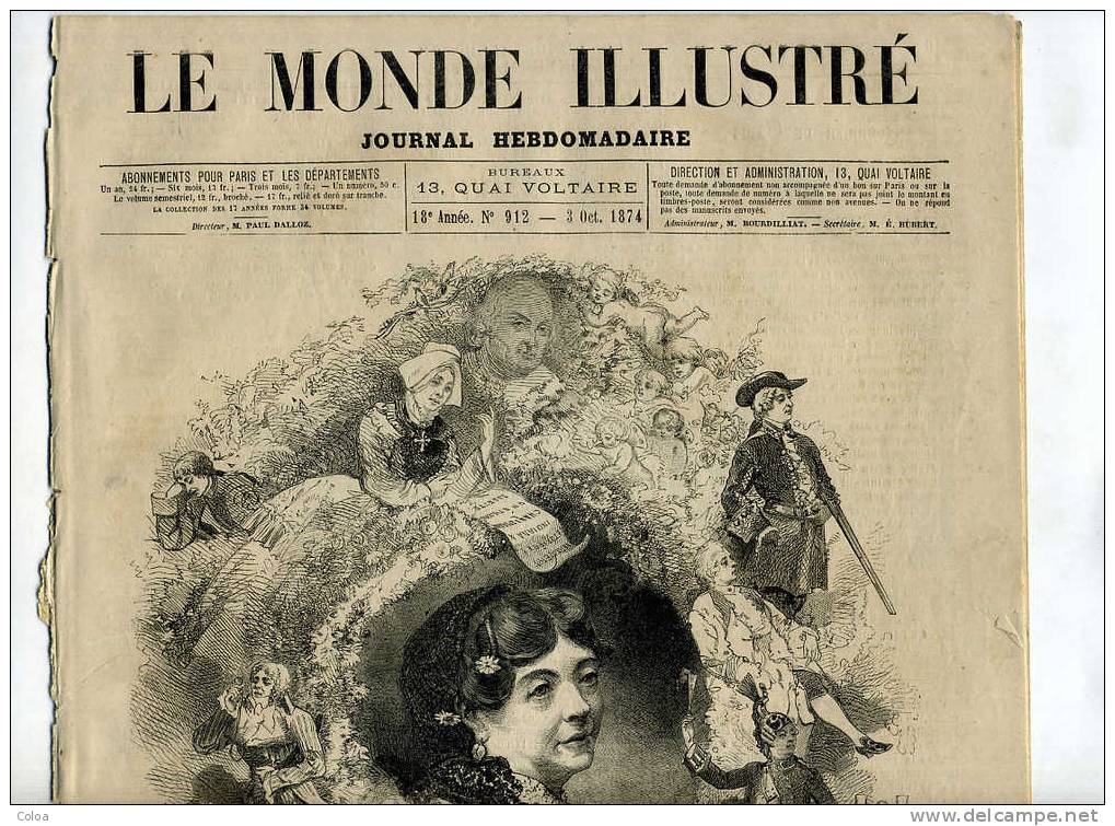 Virginie Déjazet  1874 - Revistas - Antes 1900