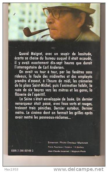 MAIGRET- Simenon -- La Nuit Du Carrefour -- Presses Pocket N° 1340 - Simenon