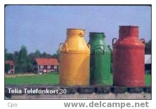 # SWEDEN 60111-113 Milk Bottles 30 Gem 12.95  Tres Bon Etat - Schweden