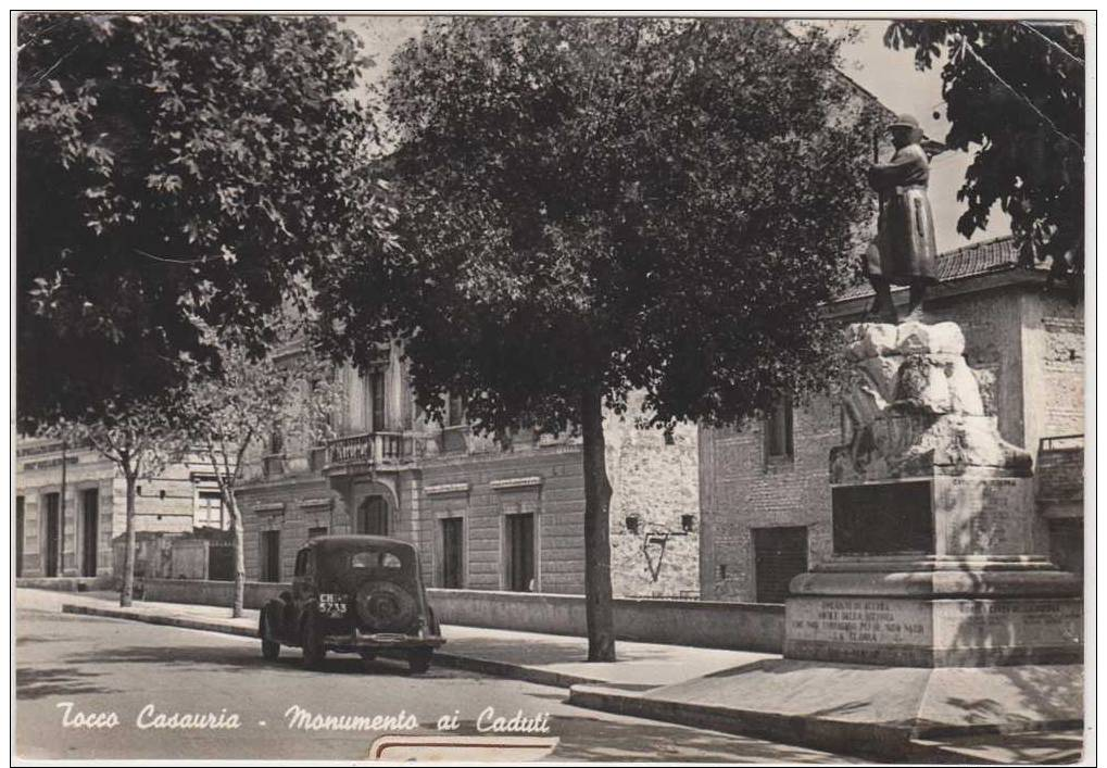 TOCCO CASAURIA   .MONUMENTO AI CADUTI ...TRACTION ..CPSM ...VIEILLE VOITURE - Autres & Non Classés