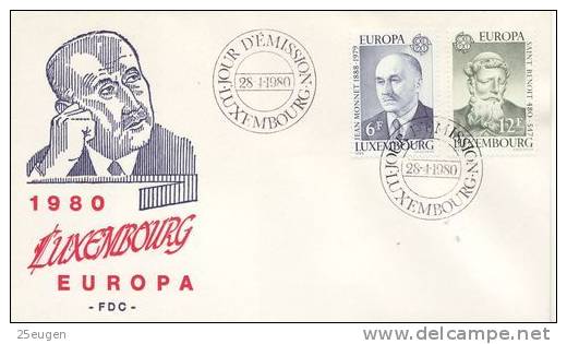 LUXEMBOURG 1980 EUROPA CEPT FDC - 1980