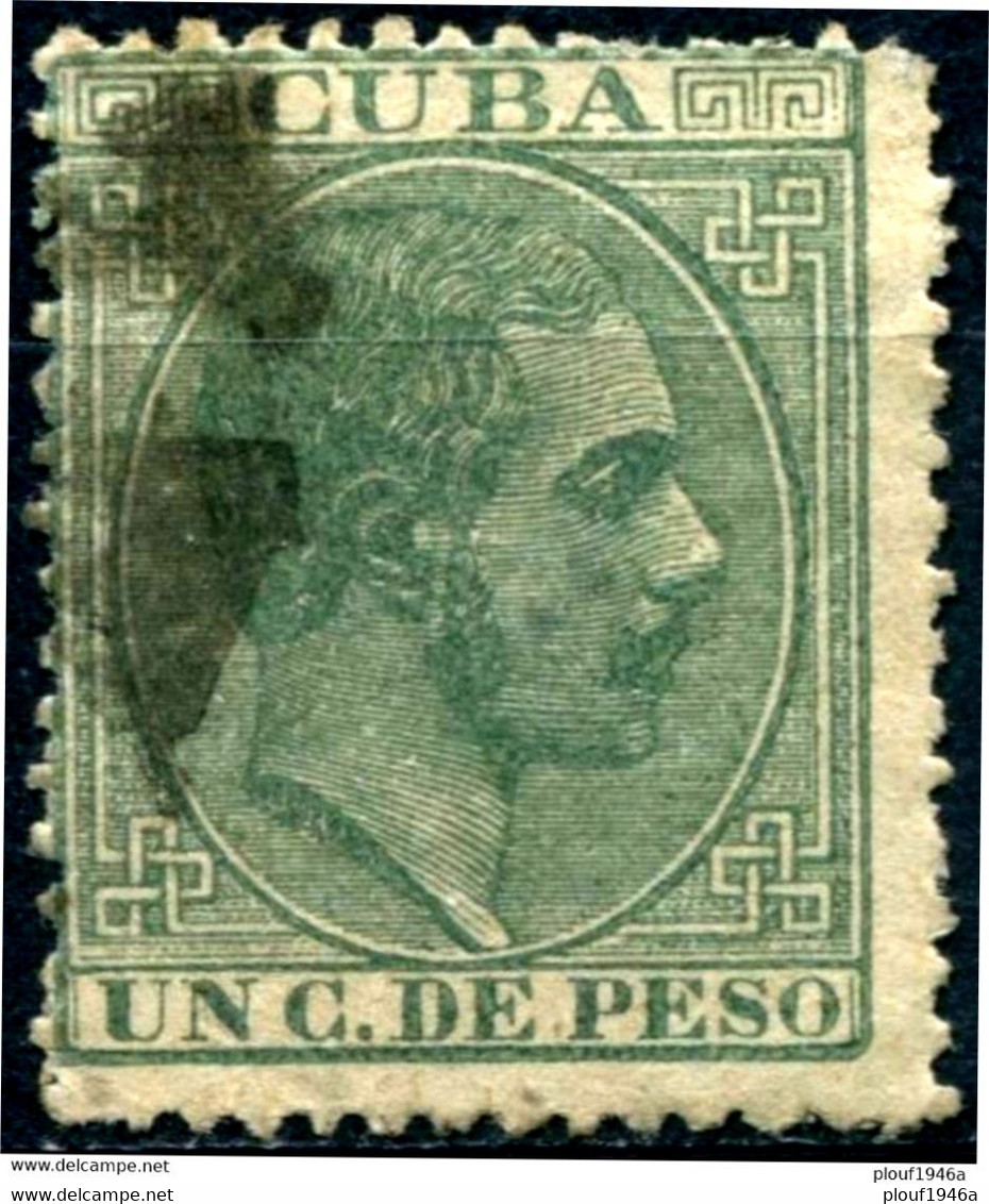 Pays : 145 (Cuba : Colonie Espagnole)      Yvert Et Tellier N°:     46 (o) - Cuba (1874-1898)