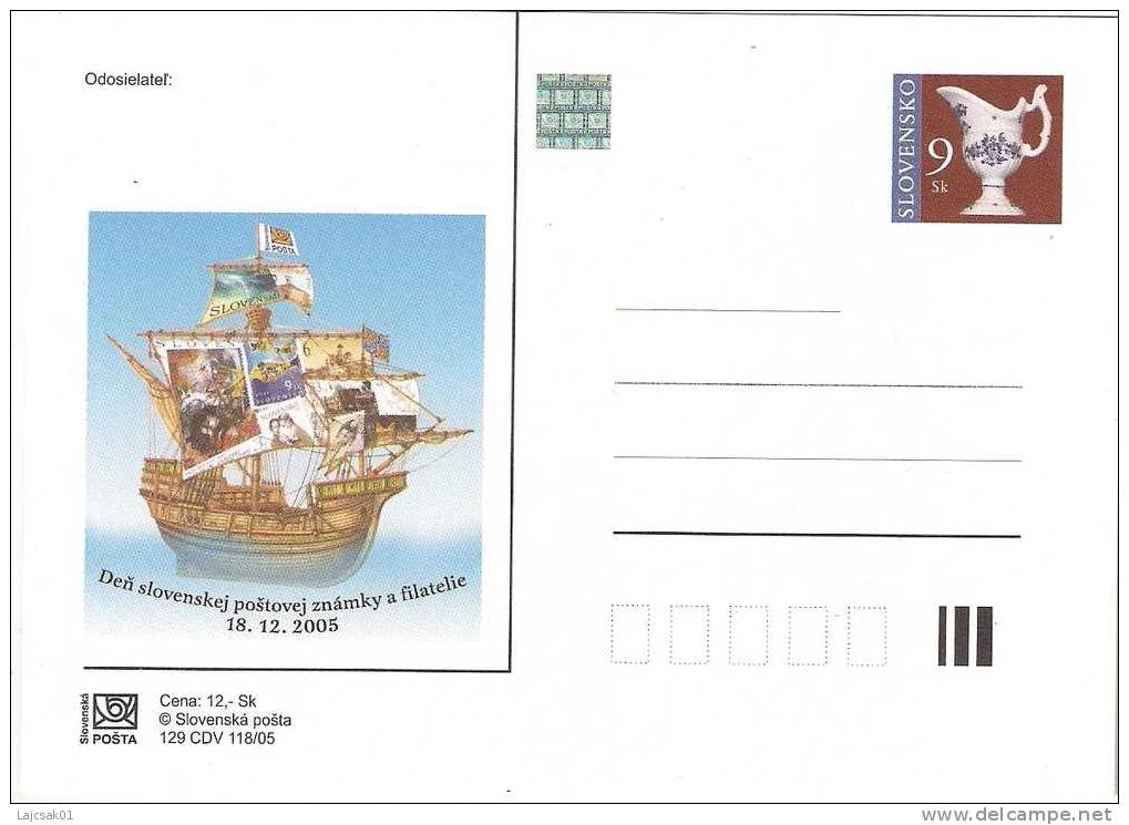 Slovakia 2005. Postal Stationery Card With Hologram - Postales