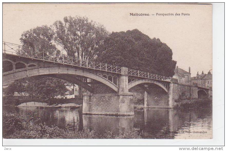 72.126/ MALICORNE - Perspéctive Des Ponts - Malicorne Sur Sarthe