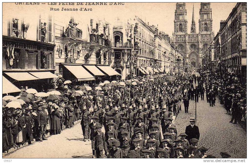 ORLEANS  FETES JEANNE D ARC  LA RUE JEANNE D ARC  CIRC  NON EDIT  ELD   / - Orleans