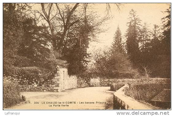 -vendée - Ref B578- La Chaize Le Vicomte - Les Basses Prisons - La Porte Verte   -carte Bon Etat - - La Chaize Le Vicomte