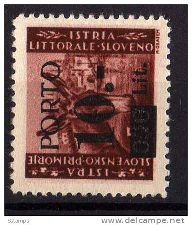 1946   JUGOSLAVIA TRIESTE B ITALIA SLOVENIA LITORALE ISTRIA   OVERPRINT Typ  I   NEVER HINGED - Mint/hinged