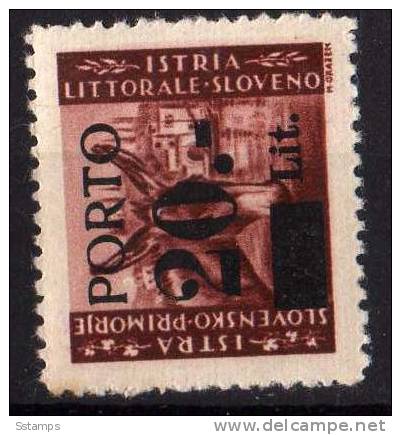 1946   JUGOSLAVIA TRIESTE B ITALIA SLOVENIA LITORALE ISTRIA   OVERPRINT Typ  I   NEVER HINGED - Ongebruikt