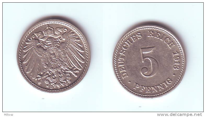 Germany 5 Pfennig 1913 D - 5 Pfennig