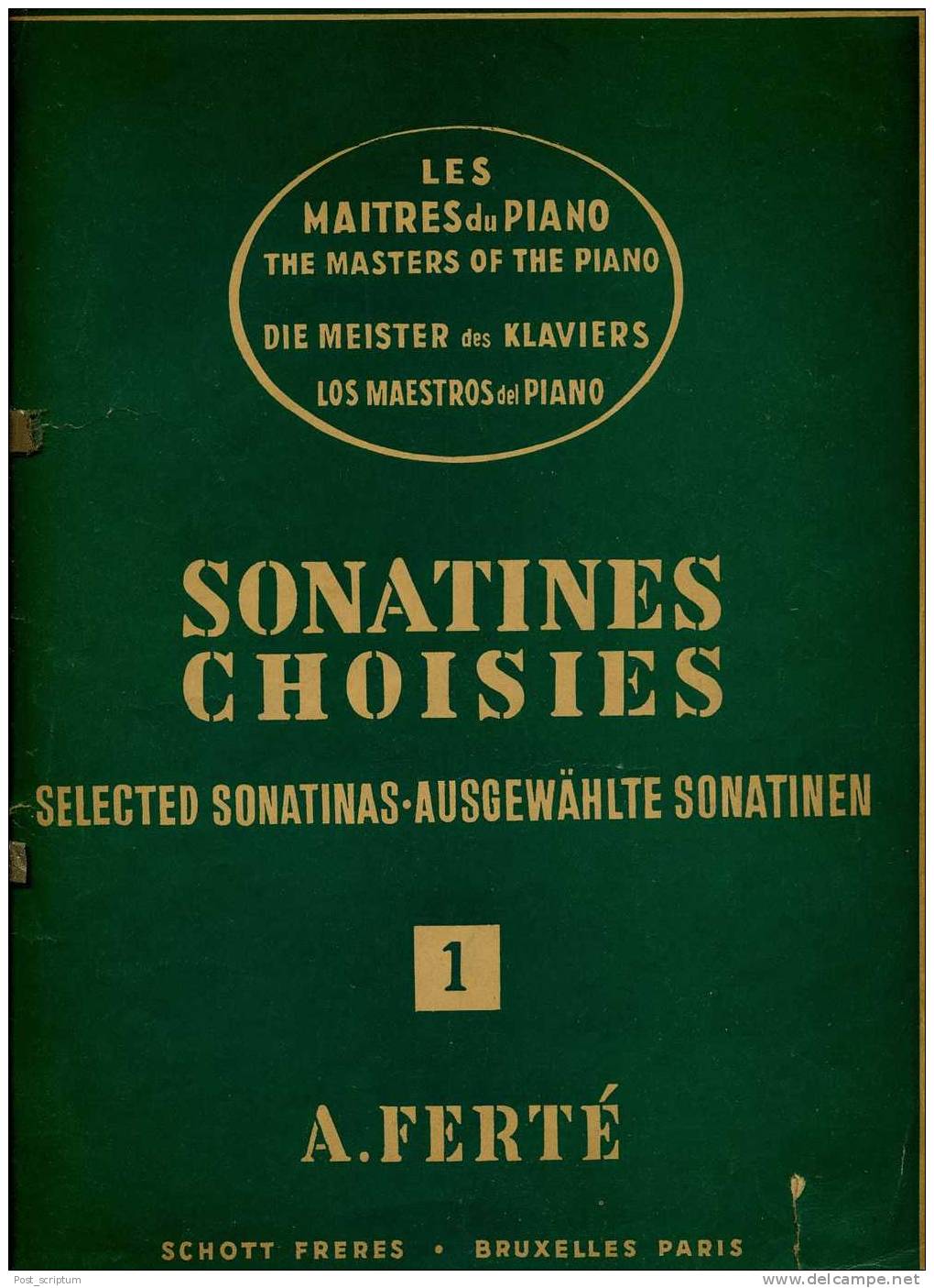 Partitions - The Little Pischna - 48 Studies For Pianoforte By Bernhard Wolff - Insegnamento