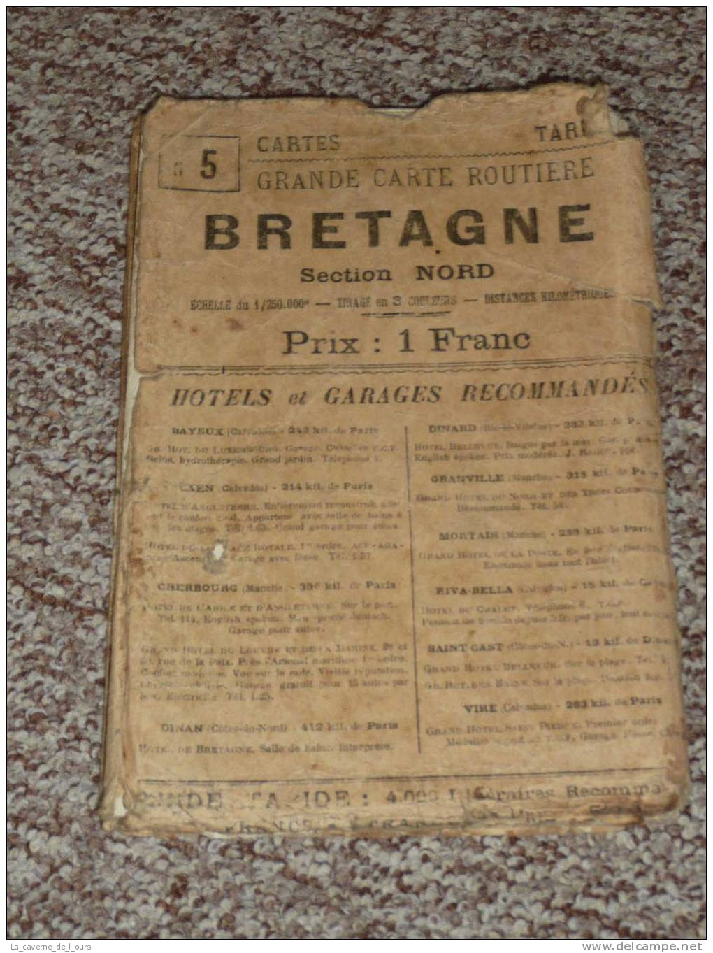 Carte Taride Routière  N°5 Bretagne (Nord) - Wegenkaarten