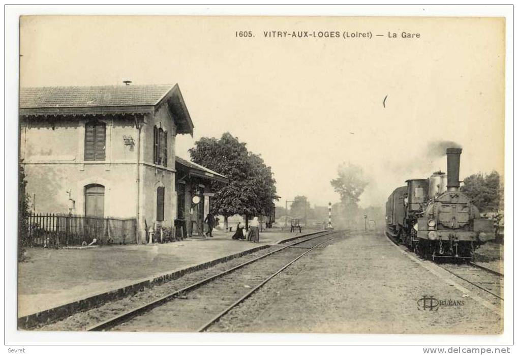 VITRY AUX LOGES. - La Gare. Loco 1er Plan - Other & Unclassified