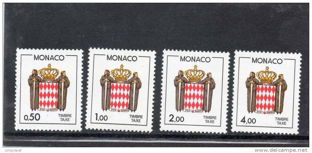 MONACO : Timbre -taxe - Ecusson  De Monaco Stylisé - Taxe