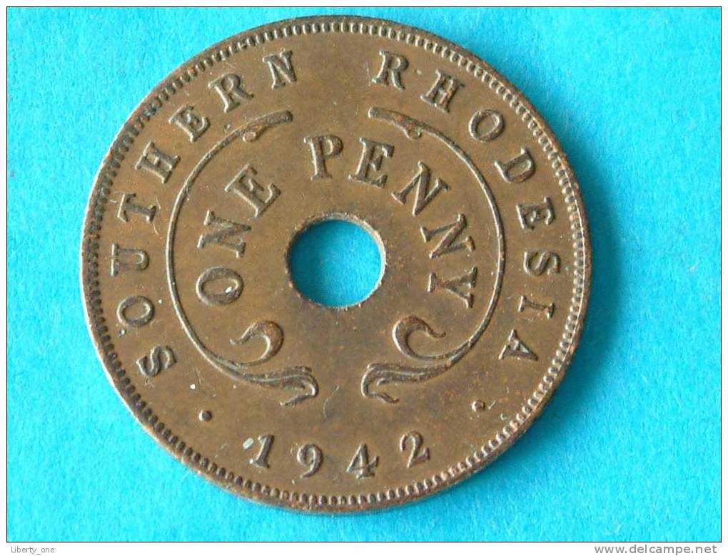 1942 - ONE PENNY / KM 8a ( For Grade, Please See Photo ) ! - Rhodesien