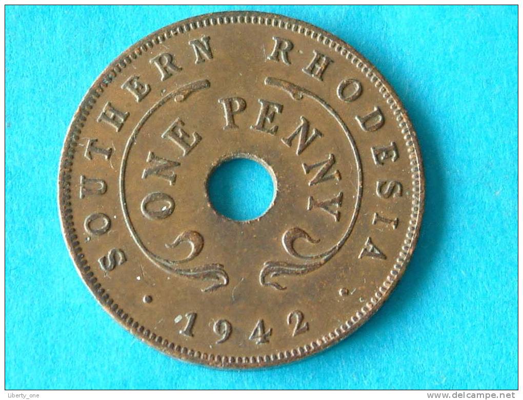 1942 - ONE PENNY / KM 8a ( For Grade, Please See Photo ) ! - Rhodesia