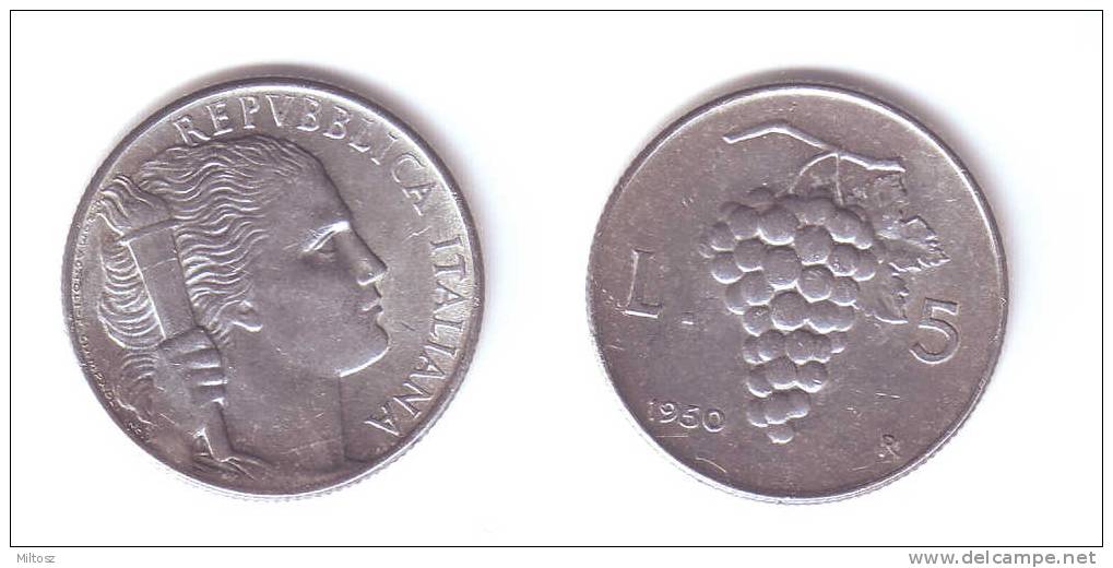 Italy 5 Lire 1950 - 5 Lire