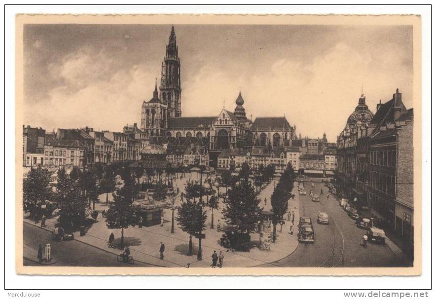 Antwerpen. Anvers. Groenplaats. Groenplein. Place Verte. Kathedraal. Cathédrale. - Antwerpen