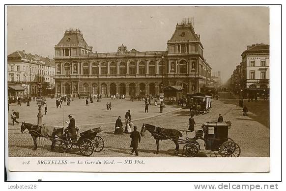 CPA BRUXELLES -La Gare Du Nord. En 1911  -Oct 104 - Chemins De Fer, Gares