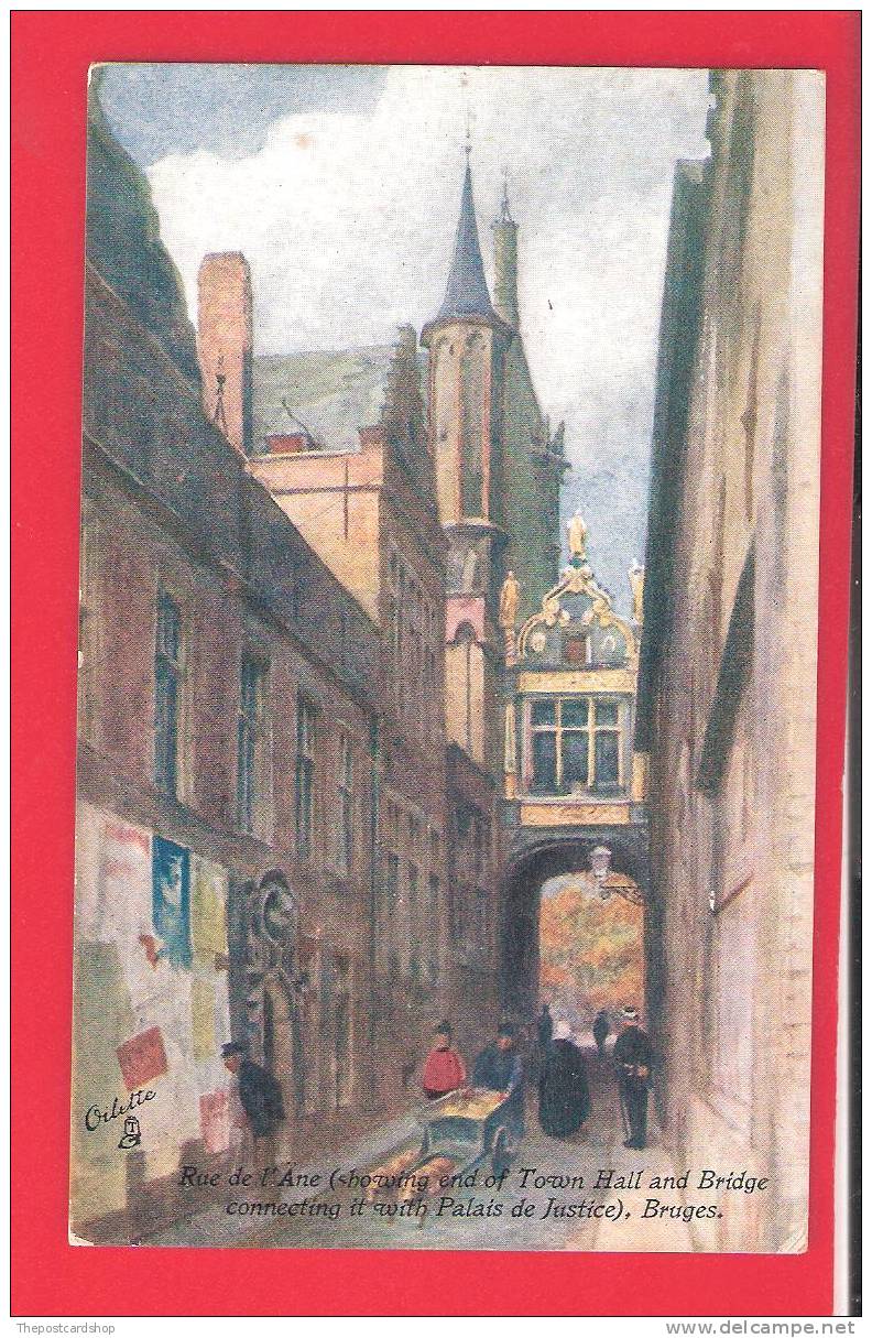 BRUGGE CPA RUE DE L'ANE RAPHAEL TUCK OILETTE WIDE WIDE WORLD MORE CHEAP FRANCE +PAS DE CALAIS LISTED - Brugge