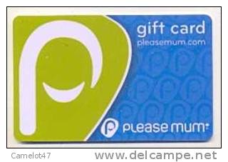 Please Mum  Canada, Carte Cadeau Pour Collection # 1 - Gift And Loyalty Cards